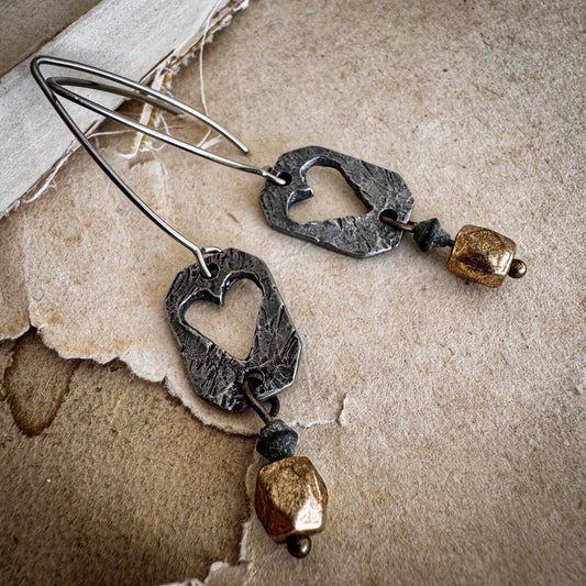 Open Heart Earrings