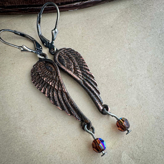 On Angels Wings Earrings
