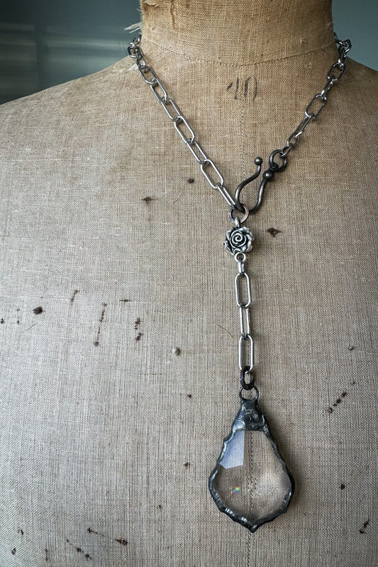 Chandelier Necklace (large crystal)