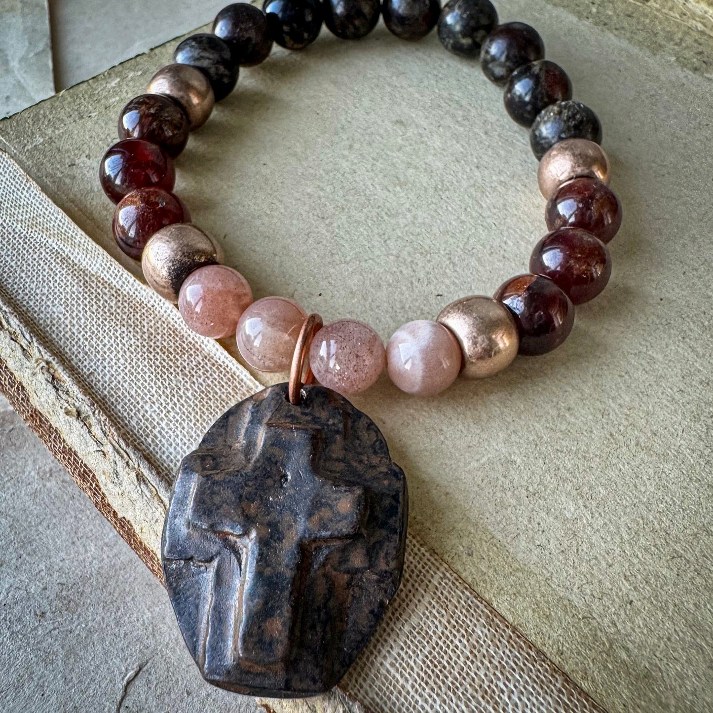 Rugged Cross Bracelet