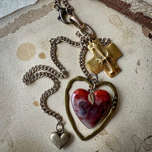 Hold for Olga. Heart Throb Necklace
