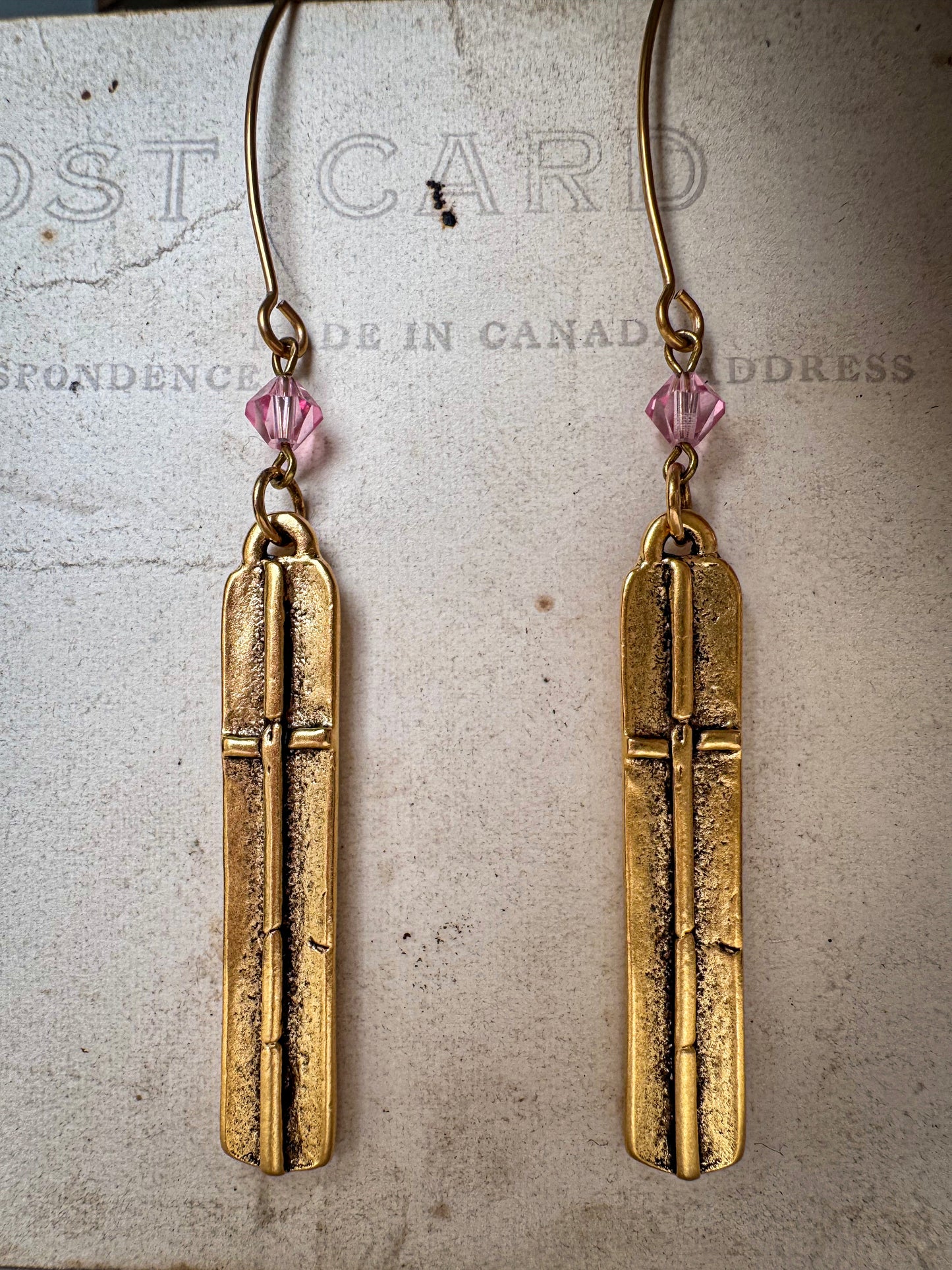 Modern Cross Earrings