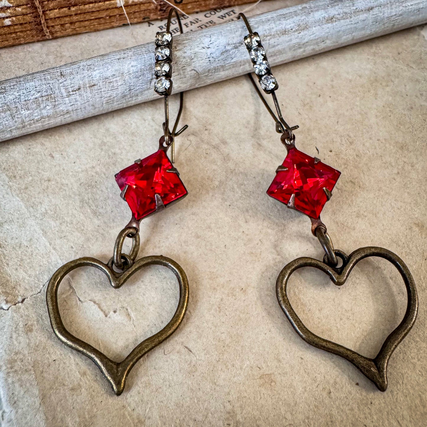 Scarlet Heart Earrings