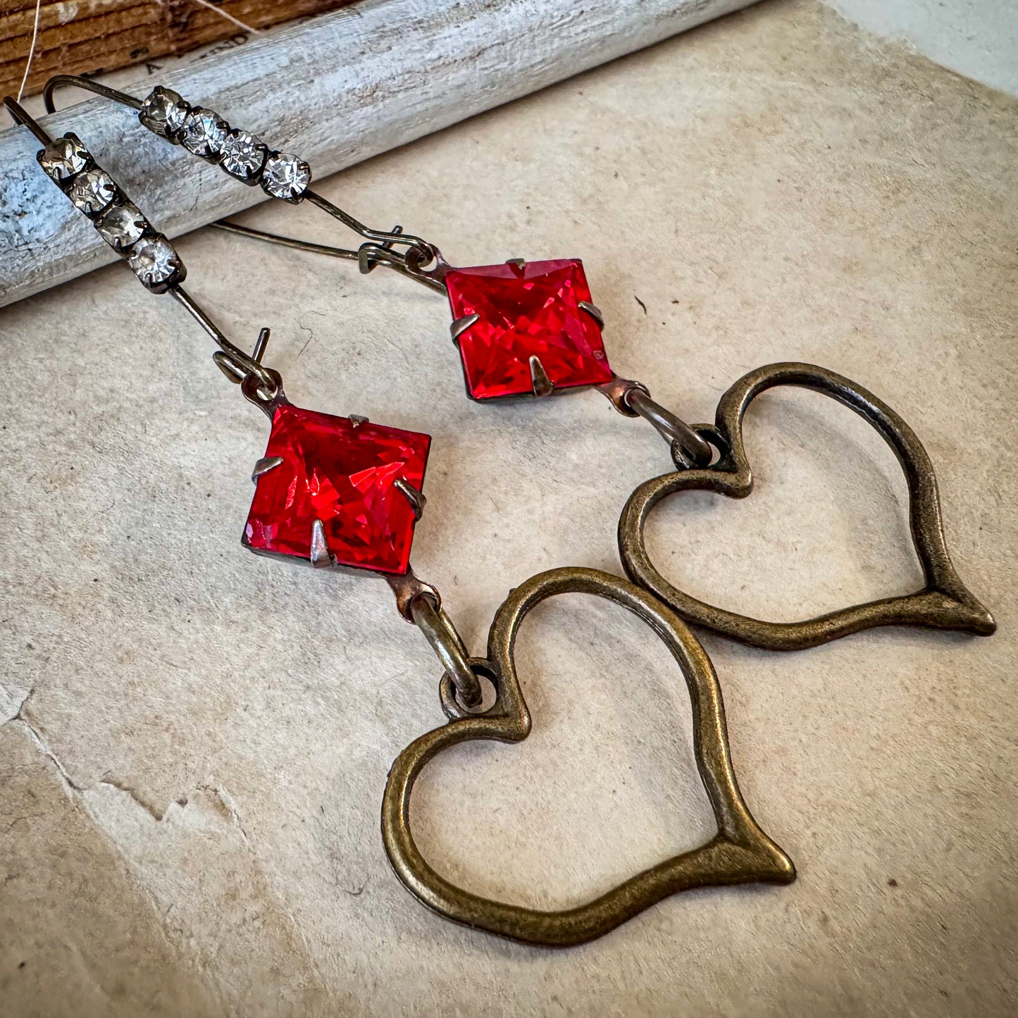 Scarlet Heart Earrings