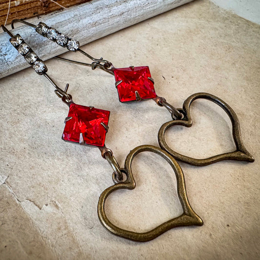 Scarlet Heart Earrings