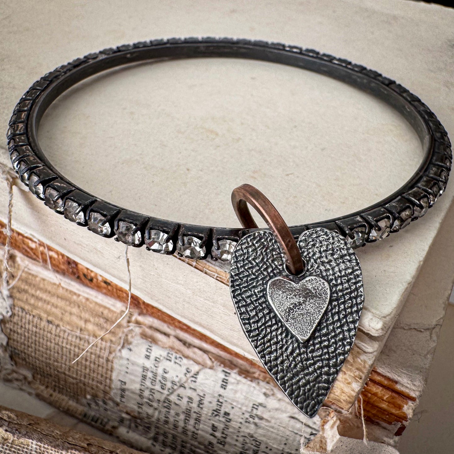 Rhinestone Bangle Bracelet