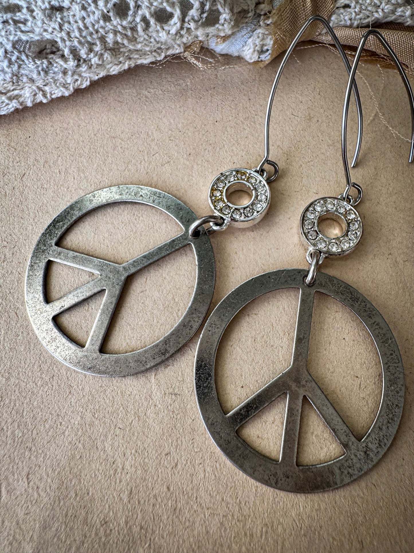 Party Glam Peace Earrings