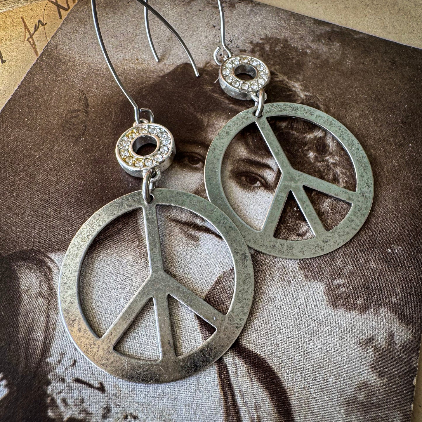 Party Glam Peace Earrings