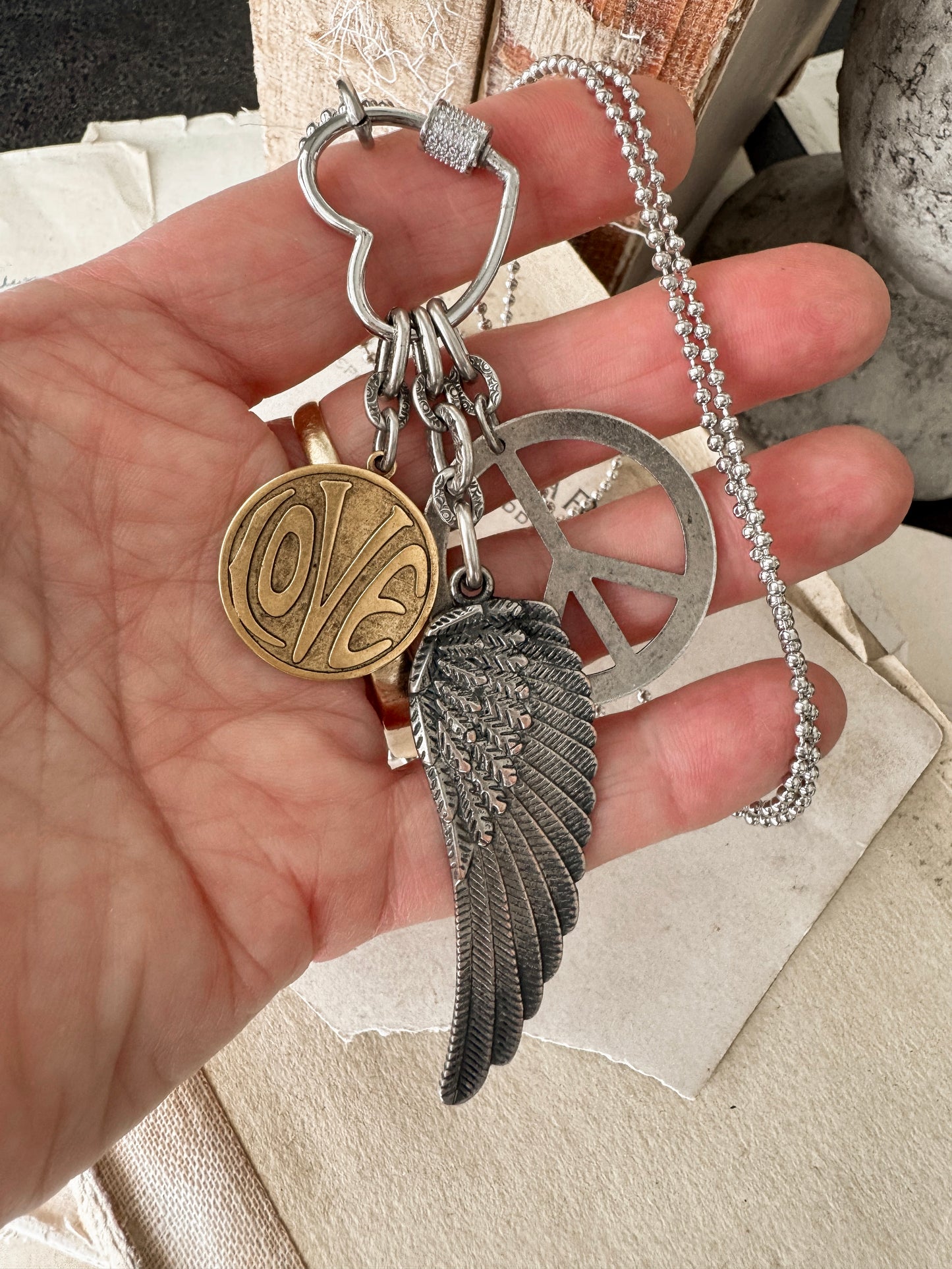 Peace, Love & Freedom Necklace