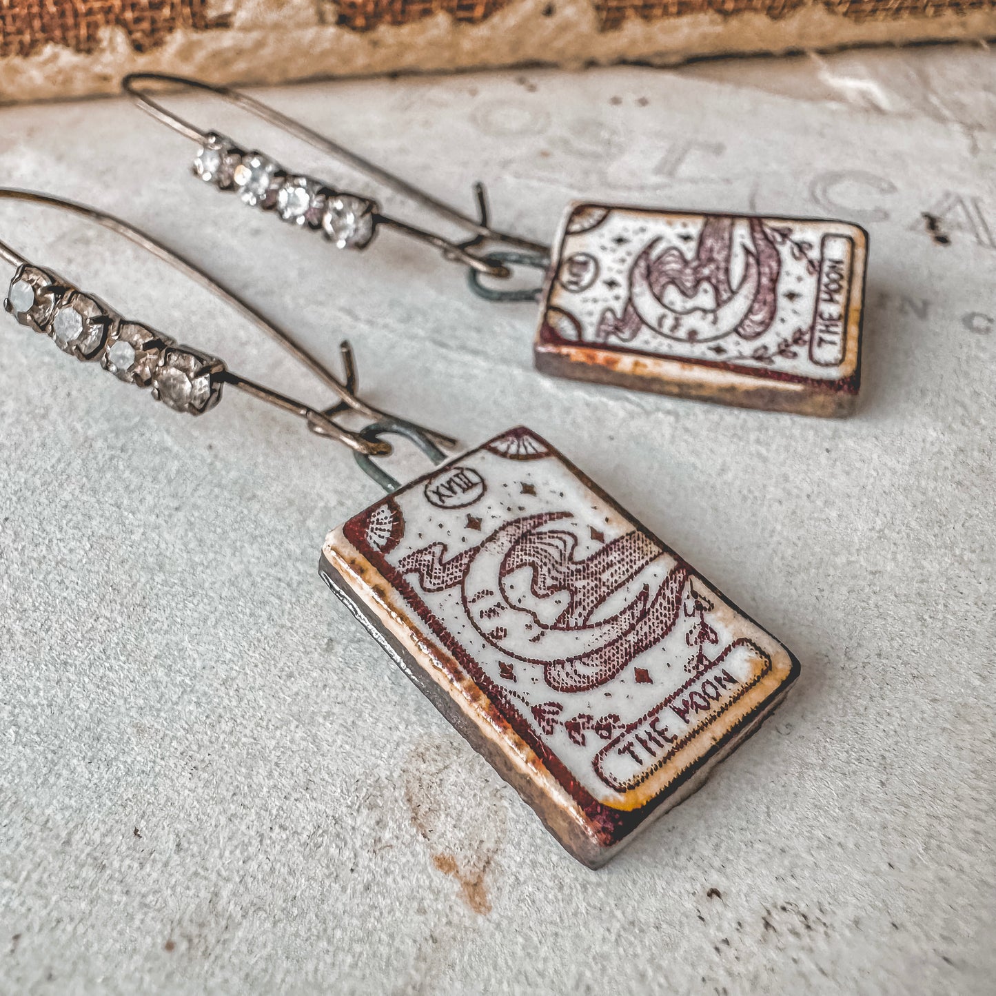 Tarot Moon Earrings