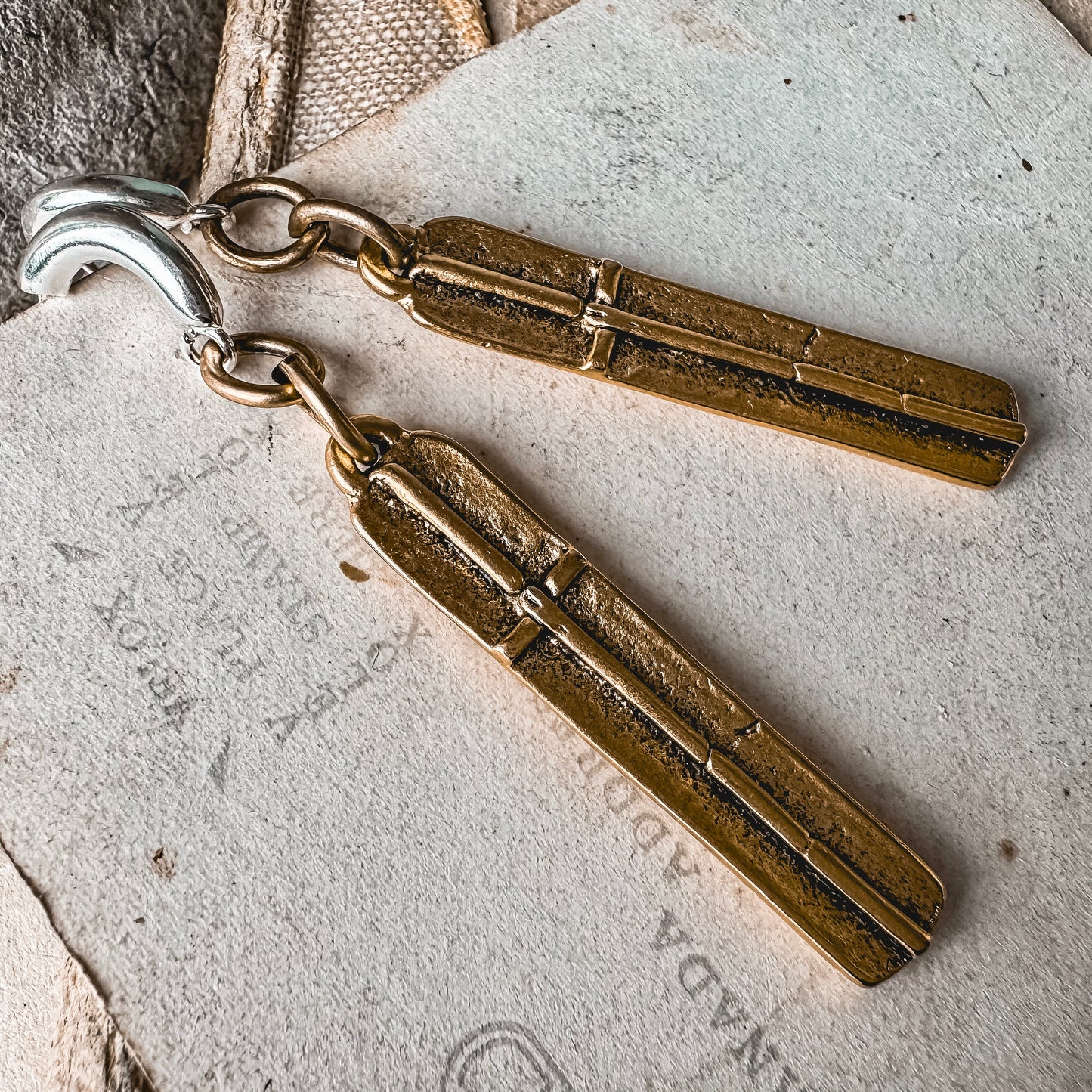 Golden Cross Earrings