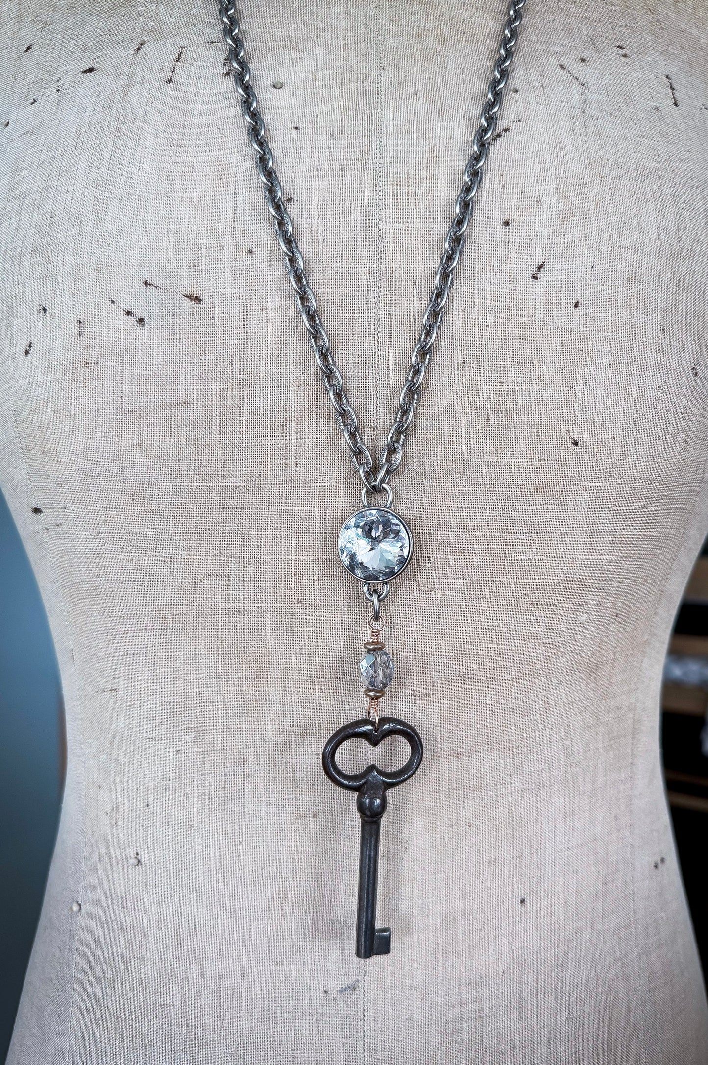 Dazzling Key Necklace