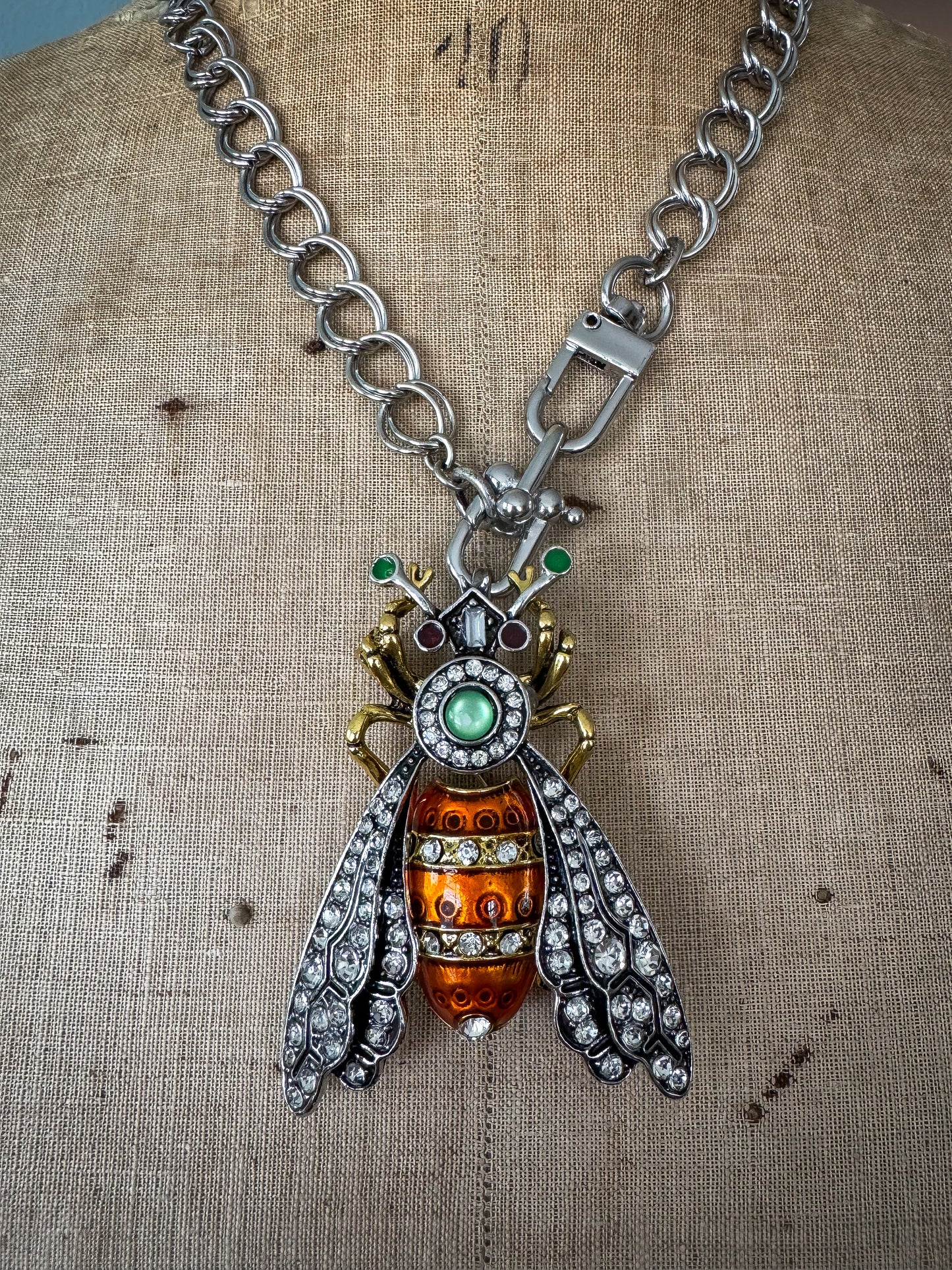 Steampunk Bee Necklace