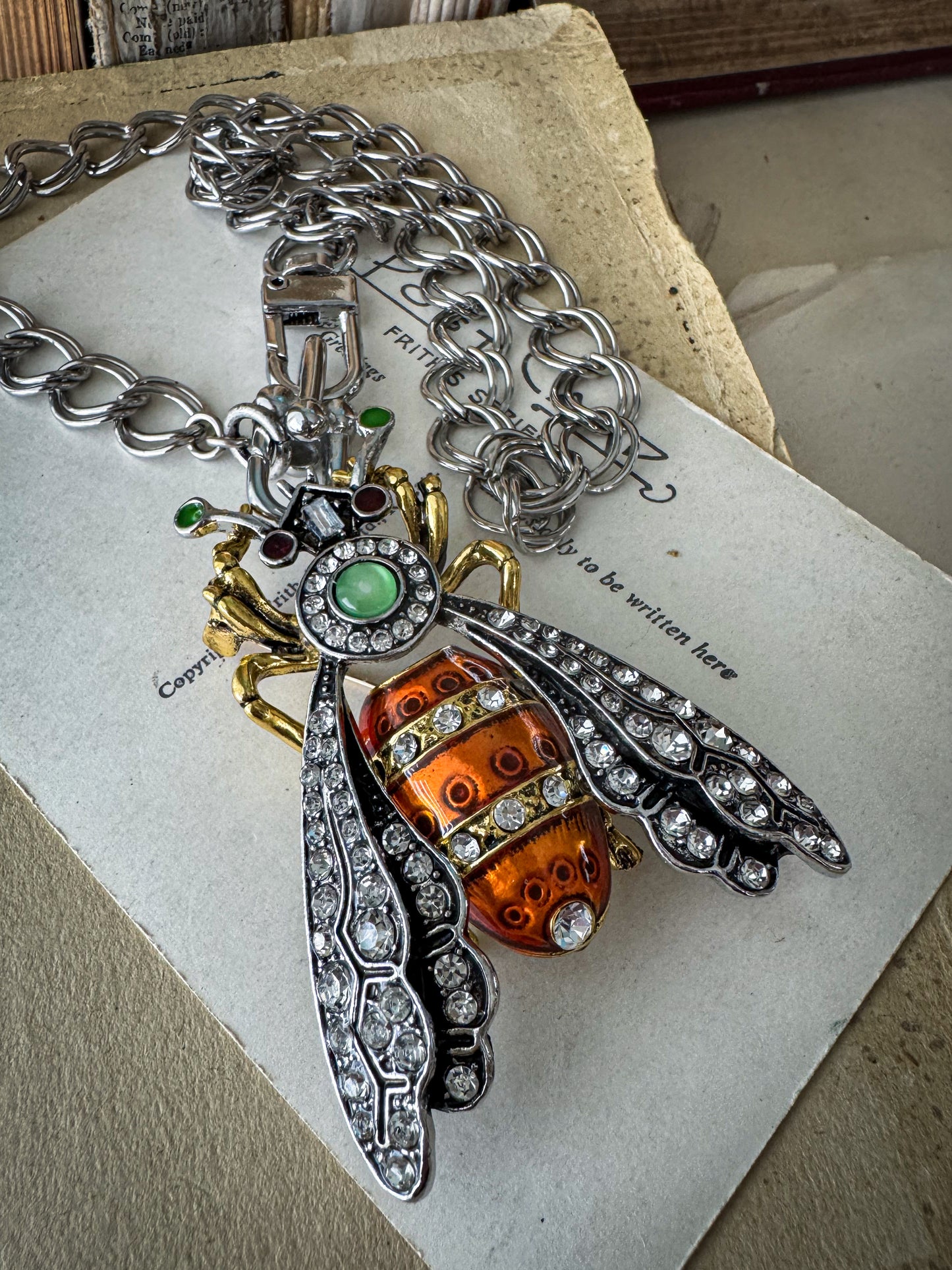 Steampunk Bee Necklace