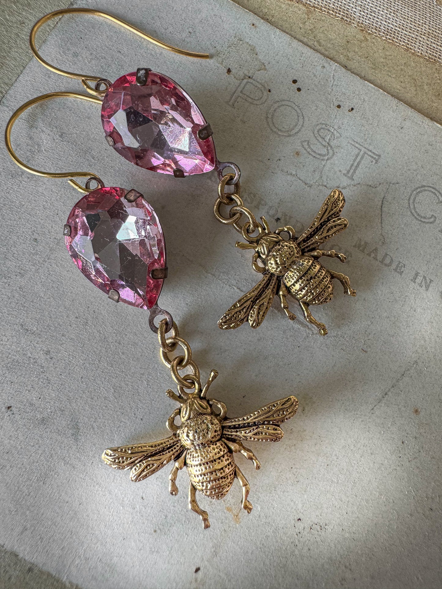 Rose Bee Earrings