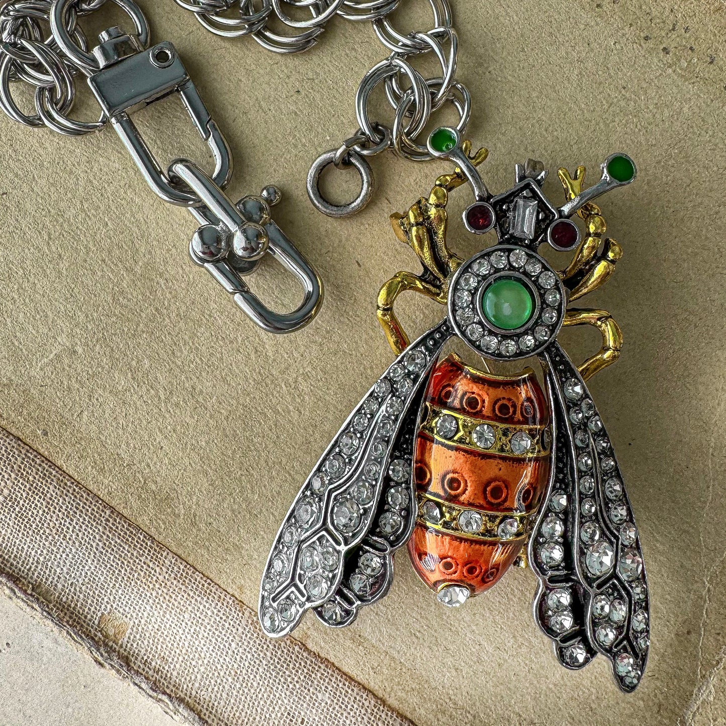 Steampunk Bee Necklace