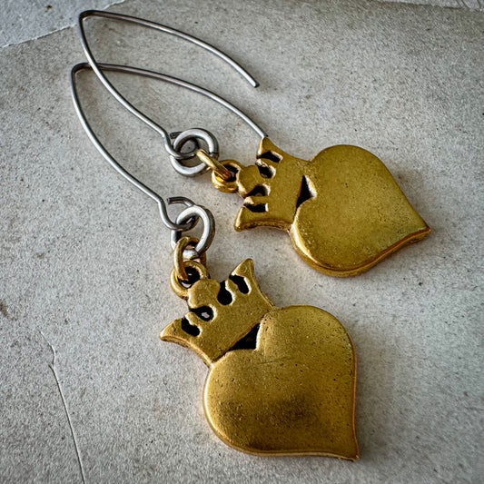 Crowned Heart Earrings