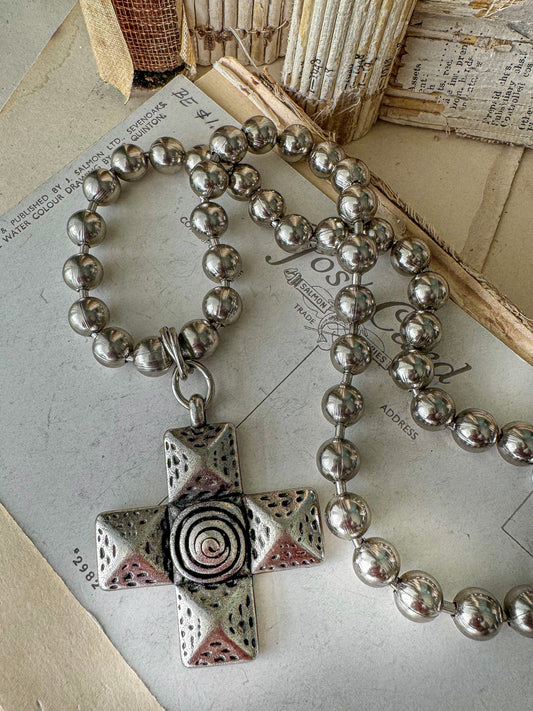 Fortress Cross Necklace