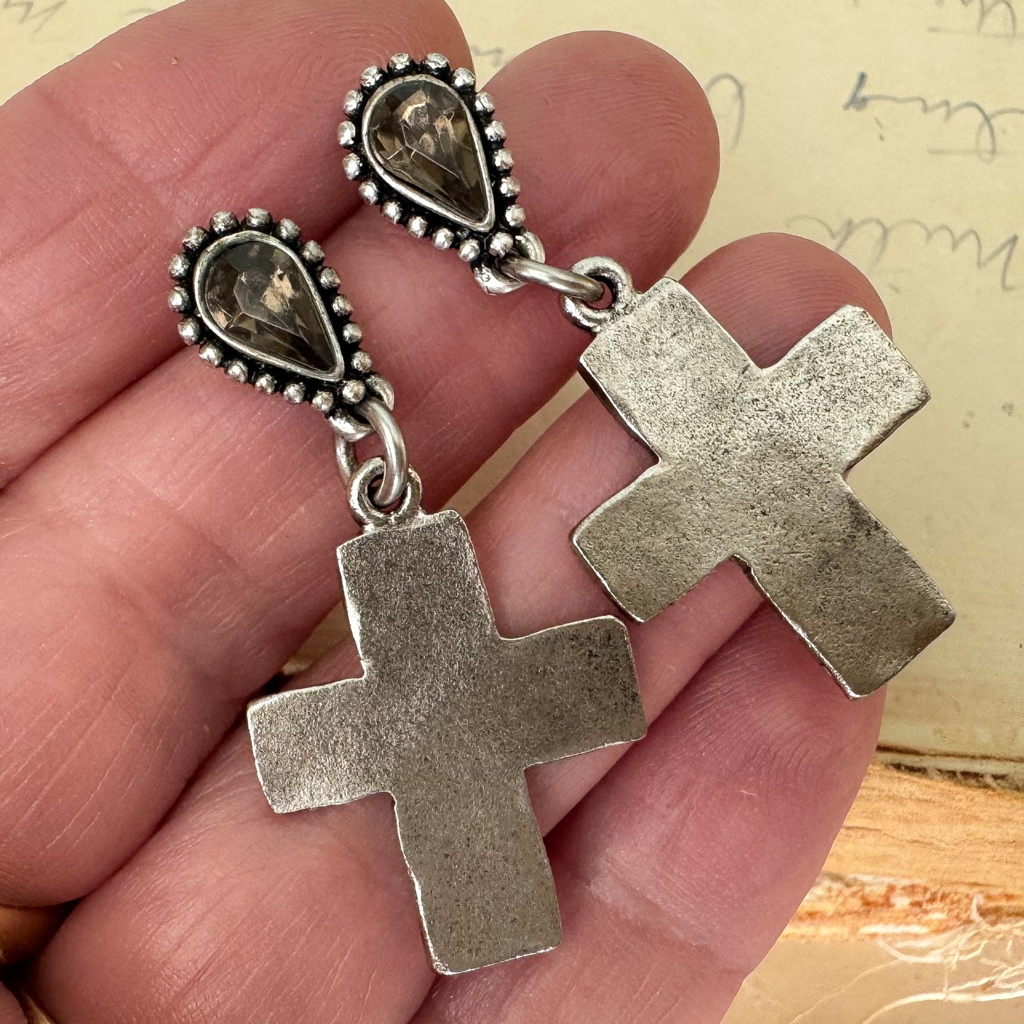 Cathedral Cross Earrings