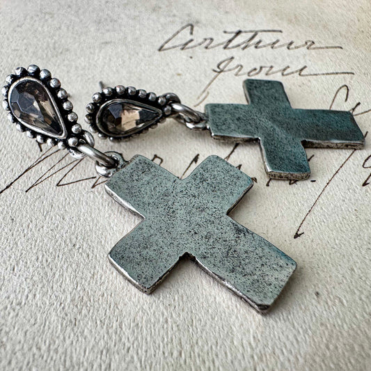 Cathedral Cross Earrings