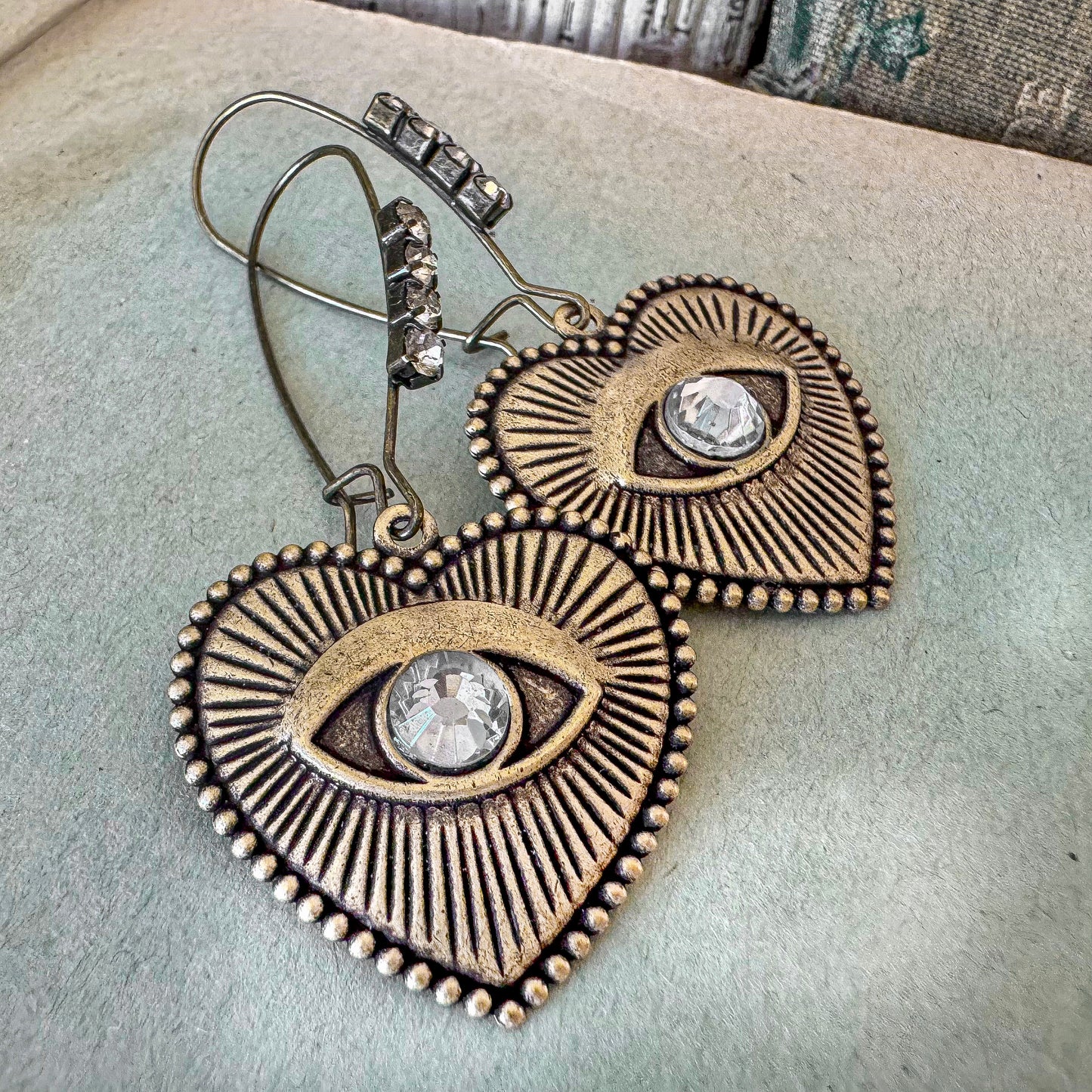The All-Seeing Mystic Hearts Earrings