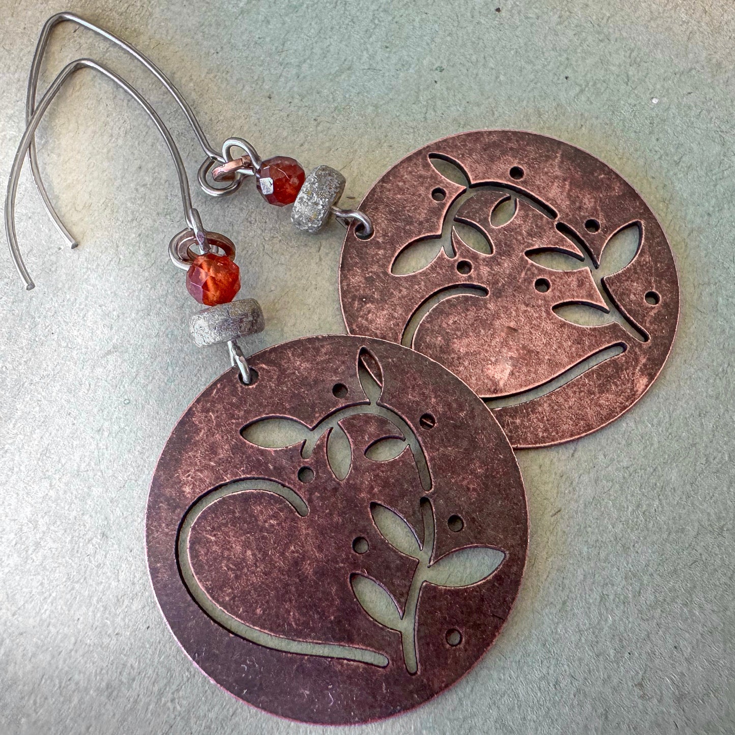 Wild Heart Copper Earrings