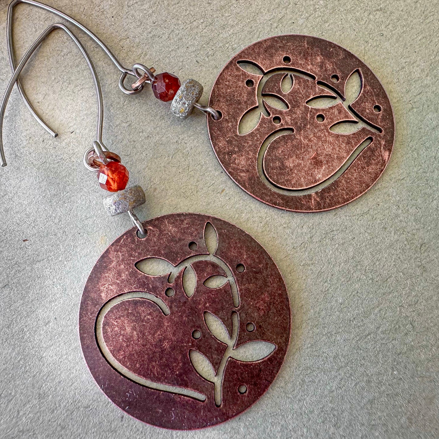 Wild Heart Copper Earrings