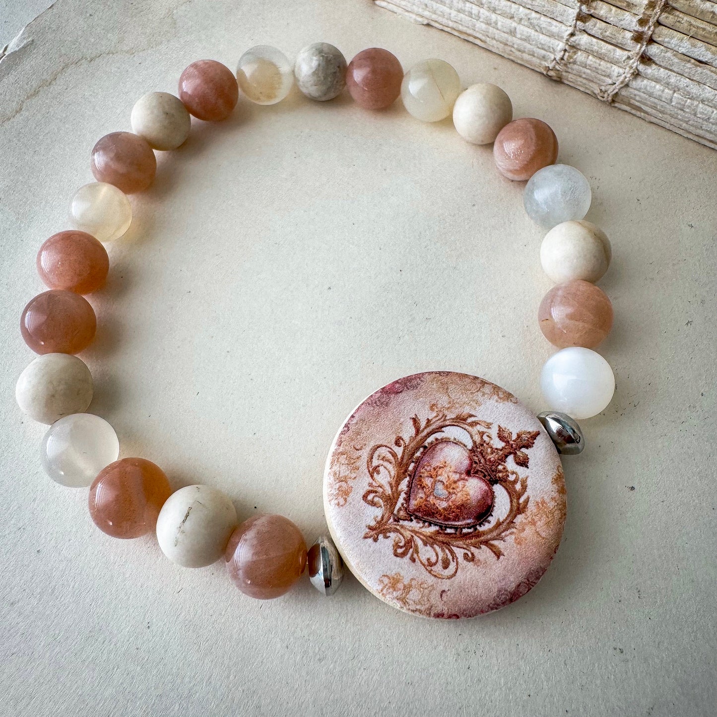 Gilded Rose Heart Bracelets