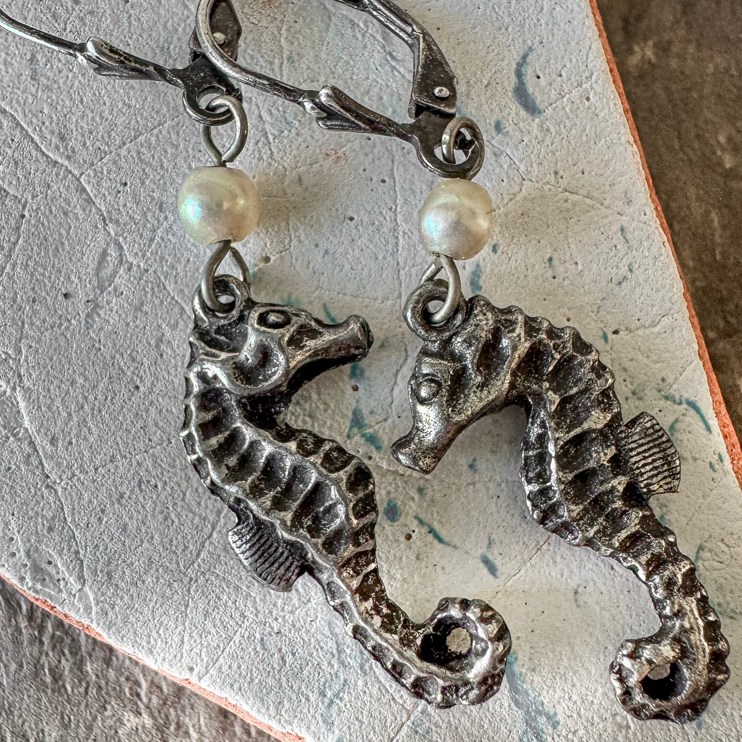 Relic Seahorse Earrings