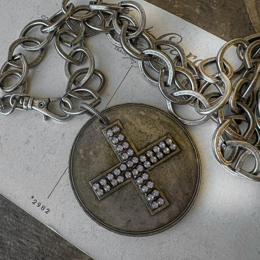 Guardian Rose Medallion Necklace