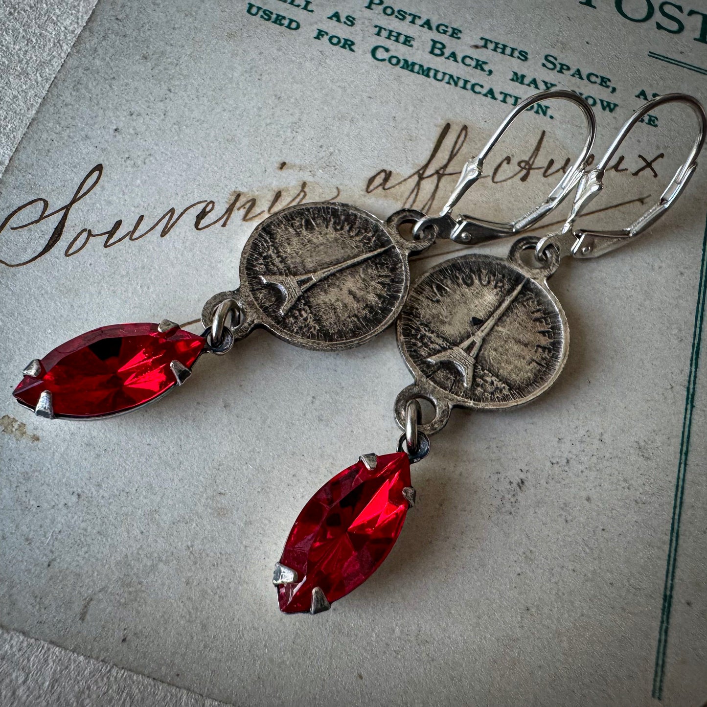 Paris in Scarlet Earrings