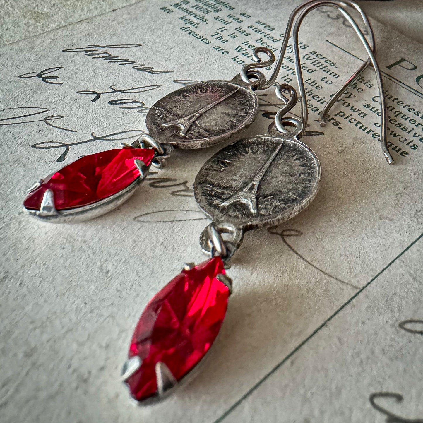 Paris in Scarlet Earrings