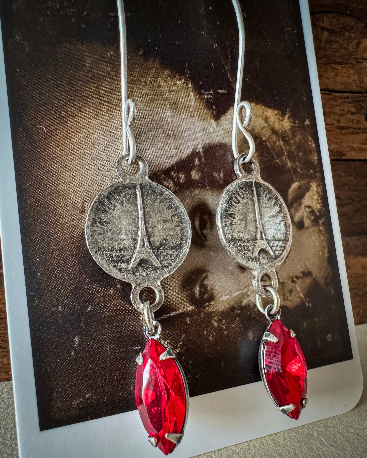 Paris in Scarlet Earrings