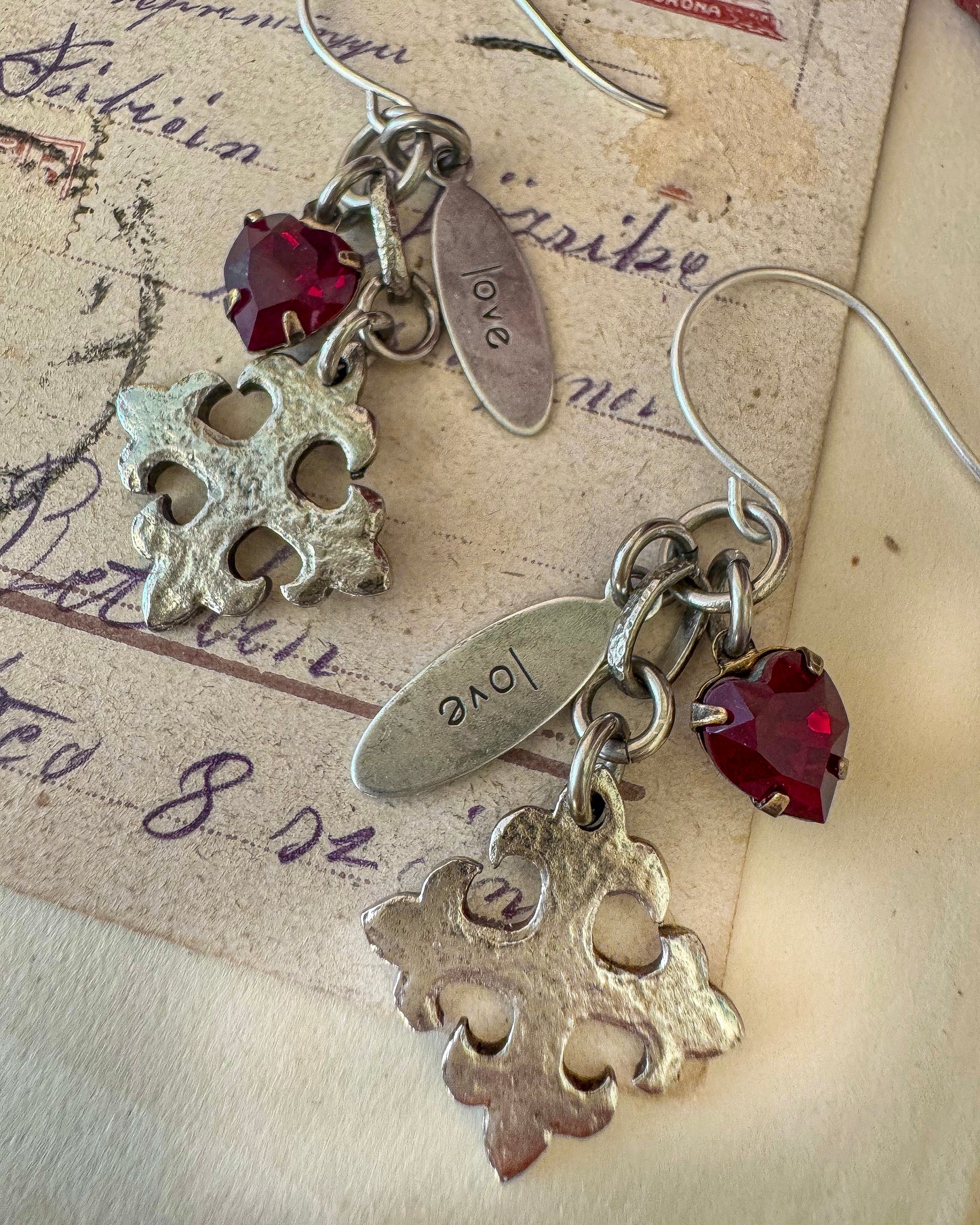 Faith, Love And A little Fire Earrings