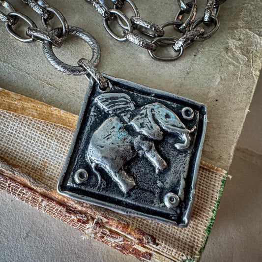 When Elephants Fly Necklace