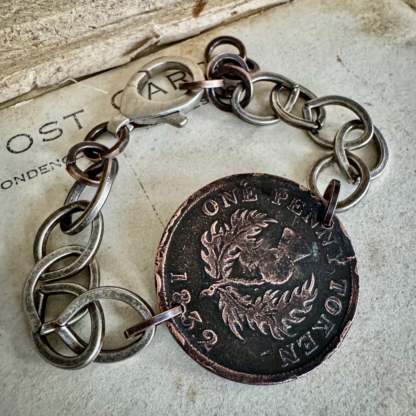 Thistle Coin Bracelet