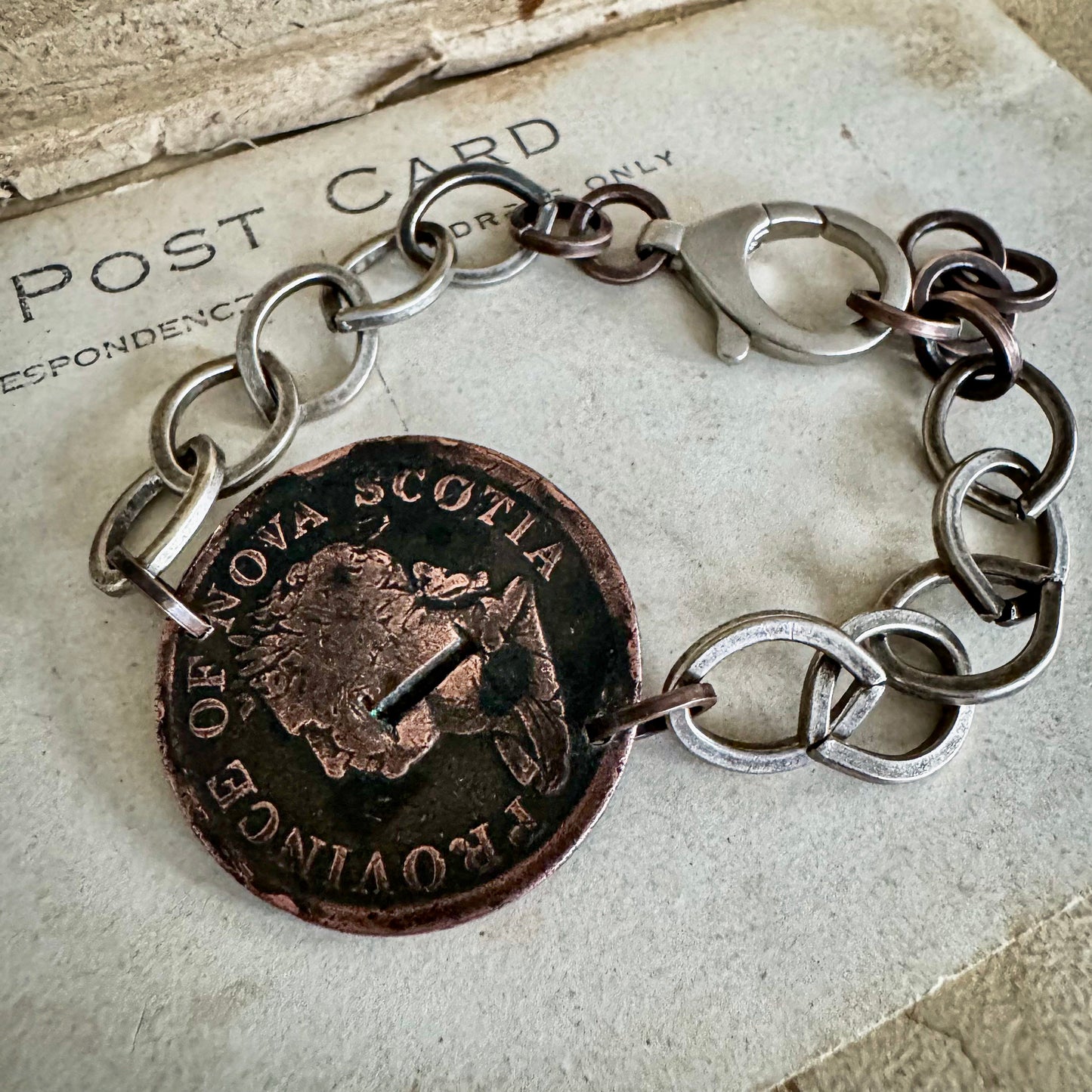 Thistle Coin Bracelet