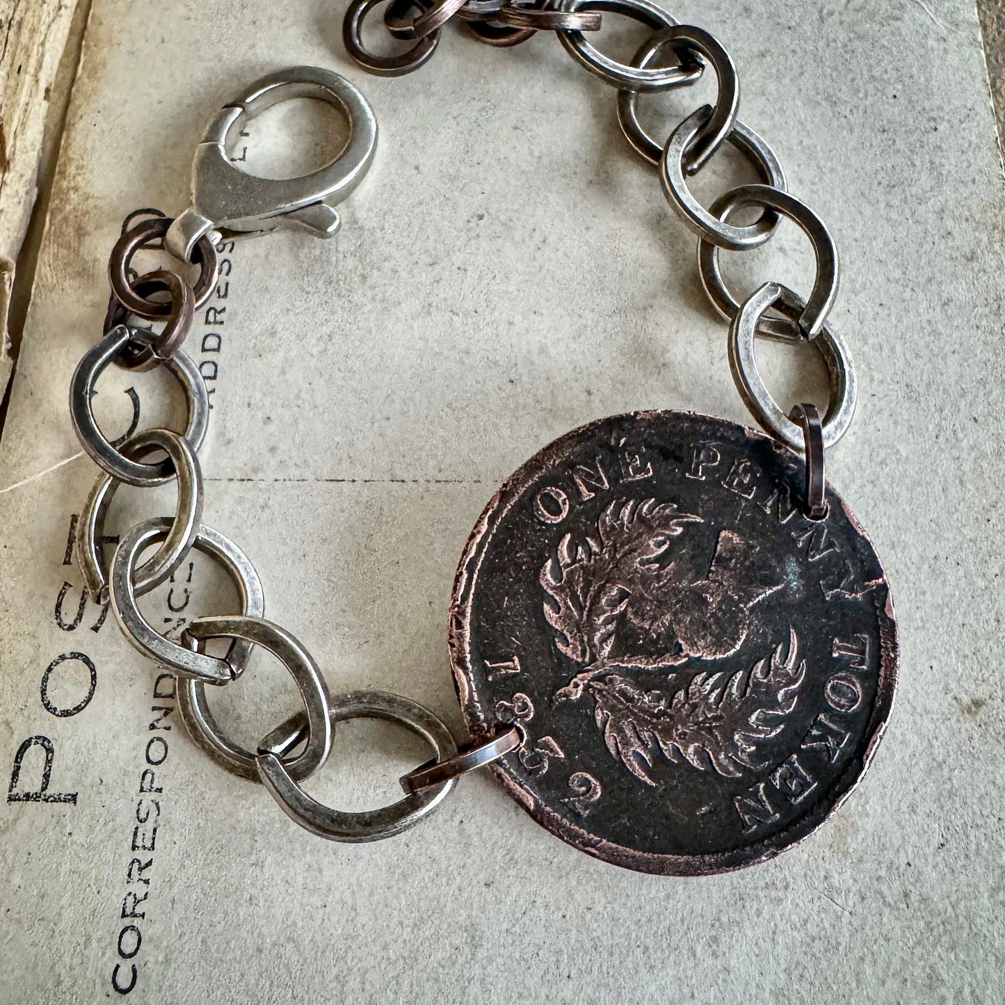 Thistle Coin Bracelet