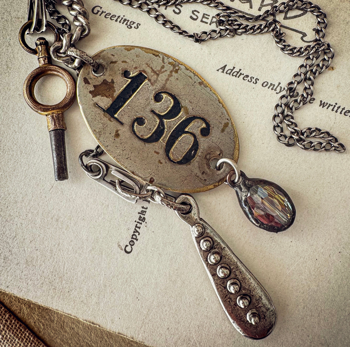 Number 136 Necklace