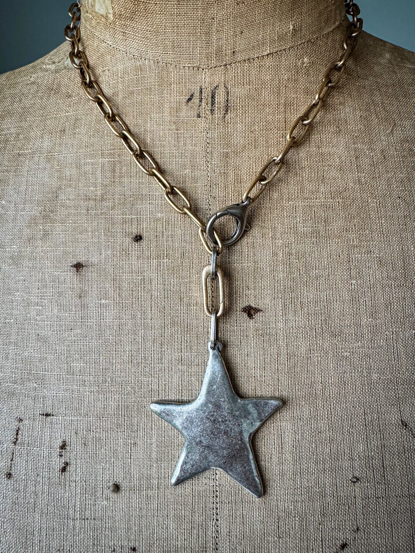 Swinging On a Star Necklace- Silver
