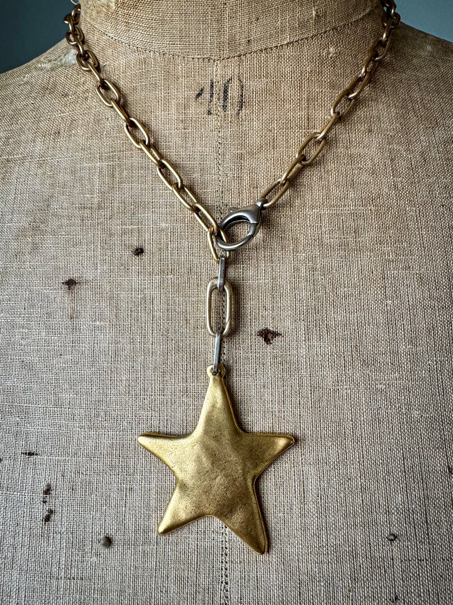 Swinging On a Star Necklace- Gold