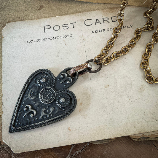 Old World Heart Pendant